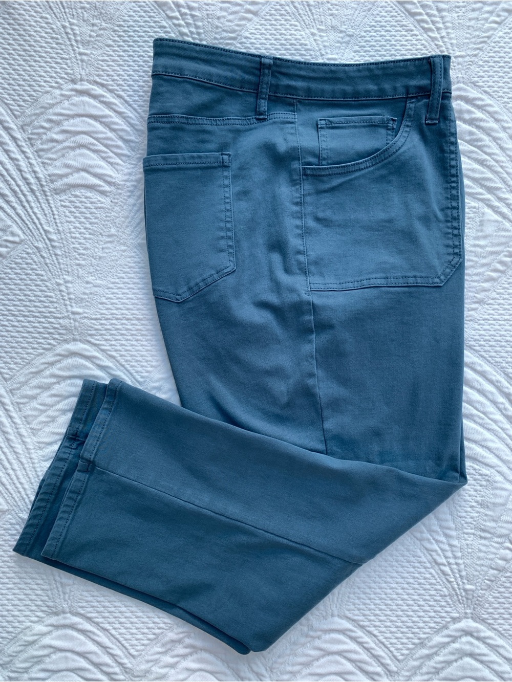 Maurices M Jeans Teal Blue Highrise Slim Straight Regular Ankle Pants 20W XXL